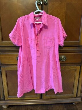 Umgee Bright Pink Mini Dress